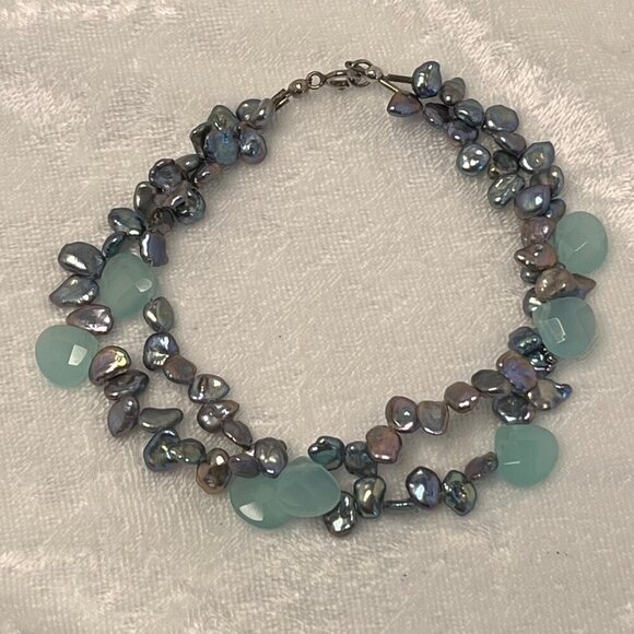 Double Stranded Pearl Bracelet - Picture 2 of 3